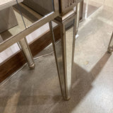 Paneled Mirrored Console CONSOLE TABLE 48w19d35h