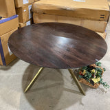 Carter Wooden Iron Round DINING TABLE 60d30h