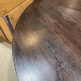 Carter Wooden Iron Round DINING TABLE 60d30h