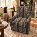 Cascadia Upholstered Leopard Print Glider ROCKING CHAIRS 30w28d36h