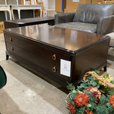 Traditional Mahogany 2-Drawer COFFEE/COCKTAIL TABLE 50w30d20h