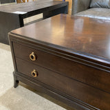 Traditional Mahogany 2-Drawer COFFEE/COCKTAIL TABLE 50w30d20h
