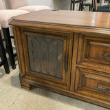 Walter E. Smithe Traditional Solid Wood 2-Drawer MEDIA CONSOLE 68w28d27h