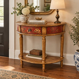 Mozart Demilune CONSOLE TABLE 31.5w13d30.5h