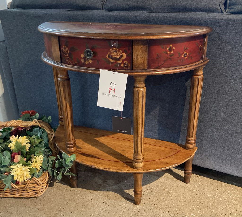 Mozart Demilune CONSOLE TABLE 31.5w13d30.5h