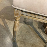Safavieh Holloway Tufted Oval DINING CHAIRS Beige/Rustic Oak 20w24d39h
