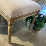 Safavieh Holloway Tufted Oval DINING CHAIRS Beige/Rustic Oak 20w24d39h