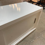 Two Door Modern MEDIA CONSOLE White 55w15d18.5h