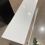 Two Door Modern MEDIA CONSOLE White 55w15d18.5h