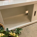 Two Door Modern MEDIA CONSOLE White 55w15d18.5h