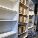 Commercial Grade Display Shelf FURNITURE White 216w18d118h