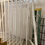 Commercial Grade Metal Grid Partition FURNITURE White