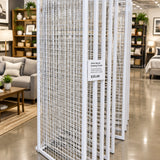 Commercial Grade Metal Grid Partition FURNITURE White