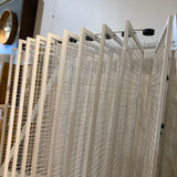 Commercial Grade Metal Grid Partition FURNITURE White