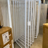 Commercial Grade Metal Grid Partition FURNITURE White