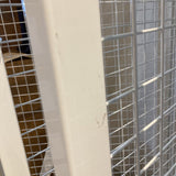 Commercial Grade Metal Grid Partition FURNITURE White