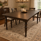 TOV Furniture Mila Extendable DINING TABLE Dark Brown 74-114w44d30h