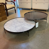 Pianca 2pc Set Italian Abaco Low Nesting COFFEE/COCKTAIL TABLE 45d12h