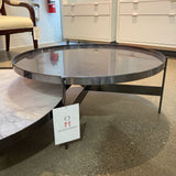 Pianca 2pc Set Italian Abaco Low Nesting COFFEE/COCKTAIL TABLE 45d12h