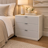 Caracole Expressions 3-Drawer NIGHTSTAND Ash Taupe 26w18d28h