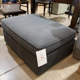 Upholstered Fabric Storage Ottoman OTTOMANS Gray 35w26d16h