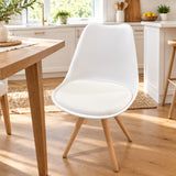 Taka Side Chair DINING CHAIRS White 19w17d32h