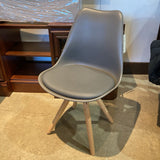 Taka Side Chair DINING CHAIRS Gray 19w17d32h