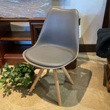 Taka Side Chair DINING CHAIRS Gray 19w17d32h
