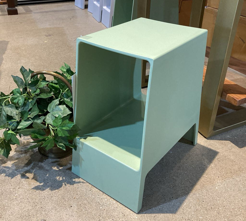 Tomo Side Table OUTDOOR Eco Green 16w10.5d17.5h