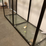 Commercial Grade Tiered Industrial Metal & Glass Display FURNITURE 172w30d120h