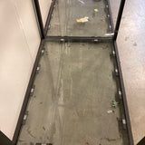 Commercial Grade Tiered Industrial Metal & Glass Display FURNITURE 172w30d120h