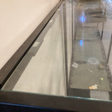 Commercial Grade Tiered Industrial Metal & Glass Display FURNITURE 172w30d120h