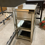 Miranda Mirrored 1-Drawer CONSOLE TABLE 30w16d29.5h