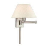 Atwood 1-Light Brushed Nickel Swing Arm Sconce LIGHTING 13d12h