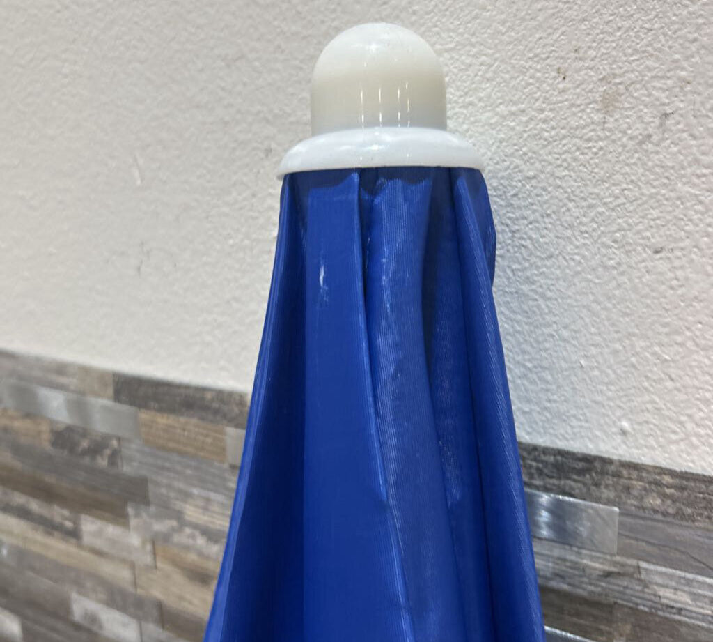 Fabric Umbrella OUTDOOR Blue/White 76"H