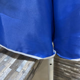 Fabric Umbrella OUTDOOR Blue/White 76"H