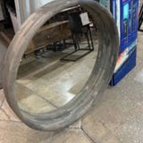Luca Wooden Round Mirror MIRRORS Grey Barn 32D