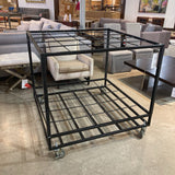 Industrial Rolling Rug Rack FURNITURE 47Wx43H