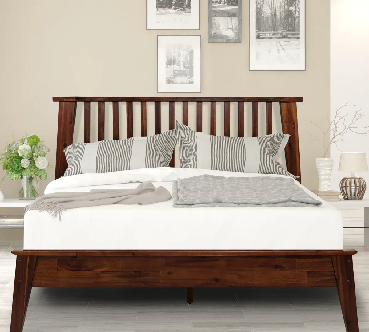 Kaylin Solid Wood Bed Frame