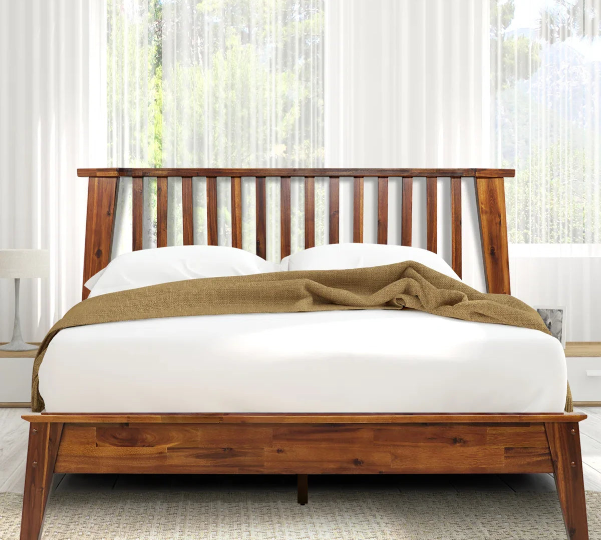 Kaylin Solid Wood Bed Frame