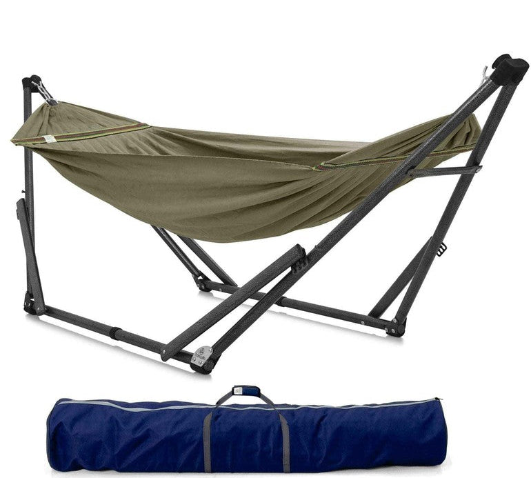 Tranquillo Uniki Canvas Hammock with Stand for Ultimate Relaxation