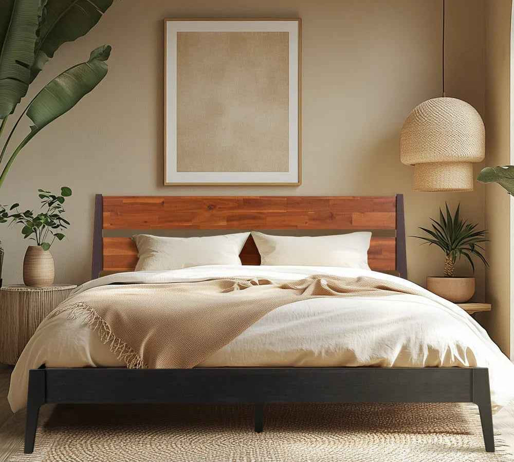 Callisto Solid Wood Bed Frame