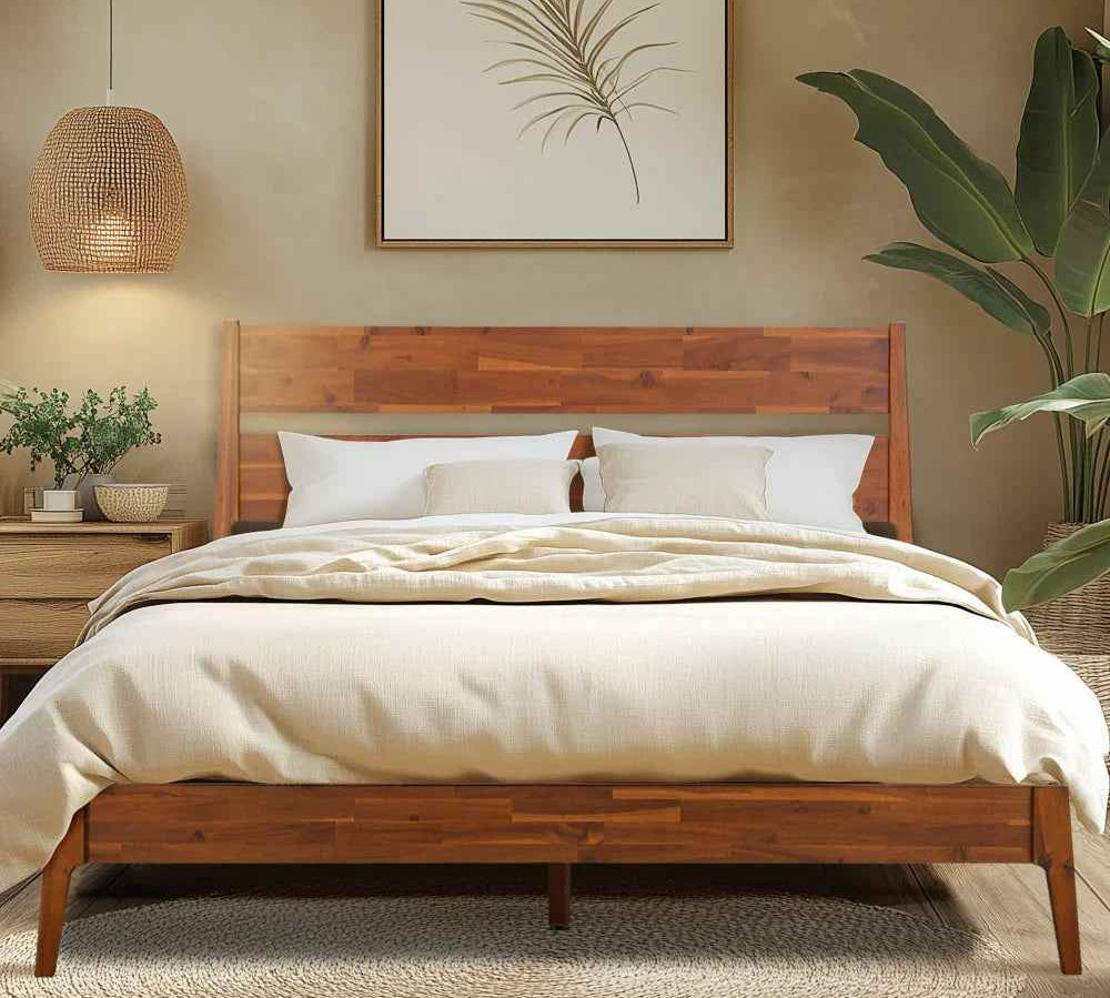 Callisto Solid Wood Bed Frame