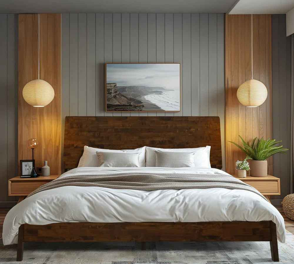 Serenity Solid Wood Bed Frame