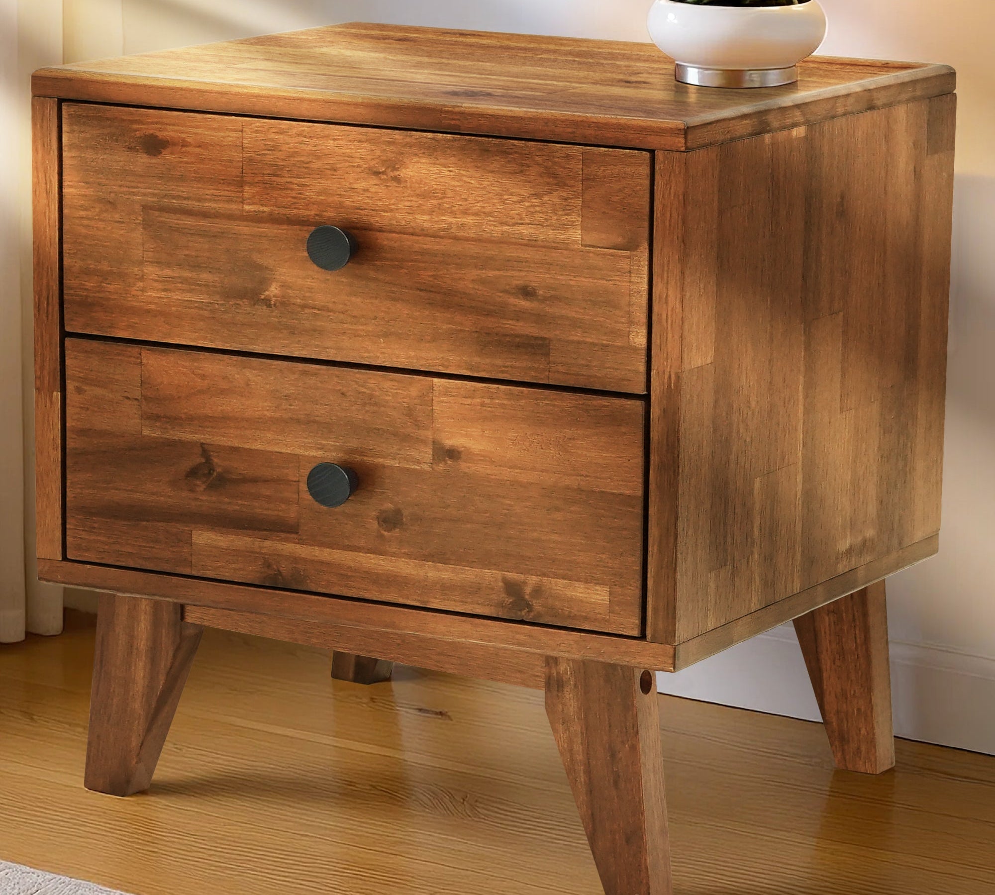 Silvia Solid Wood Nightstand
