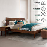 Aurora Solid Wood Bed Frame