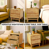 Elara Solid Wood Nightstand