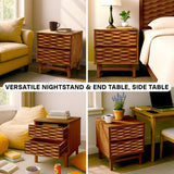 Elara Solid Wood Nightstand