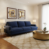 Rigney Sofa in Blue Titan Chenille