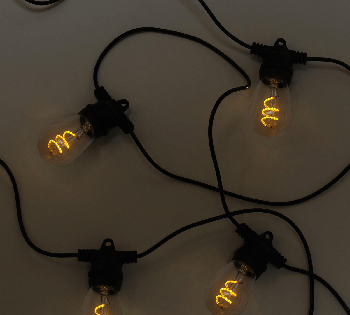 Spiral Solar String Lights